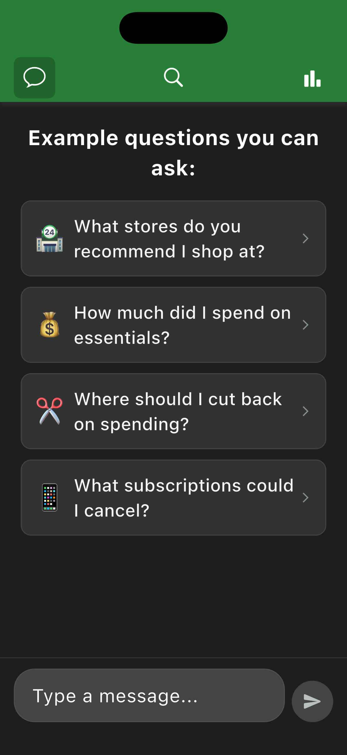 Franklin AI chat example